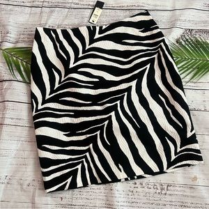 Talbots Petite Zebra Print Pencil Skirt